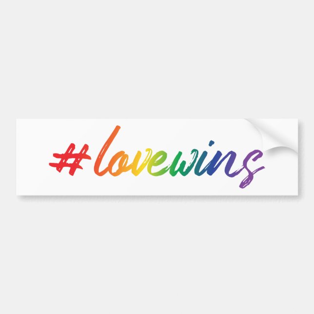 Adesivo Para Carro #LoveWins (Frente)