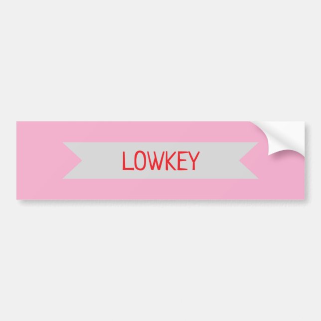 Adesivo Para Carro lowkey (Frente)