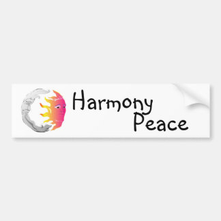 Adesivo Para Carro Lua e Sun, harmonia, paz