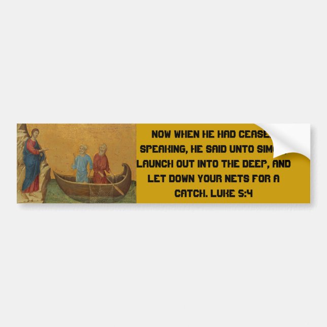 Adesivo Para Carro Luke 5:4 (Frente)