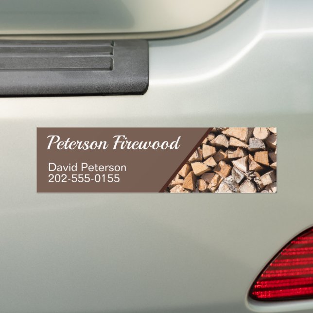 Adesivo Para Carro Lumber Timber Yard Firewood Business (No carro)