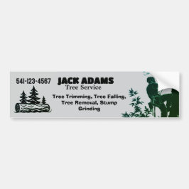 Adesivo Para Carro Lumberjack Tree Service Business Card