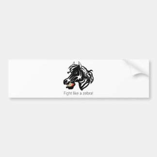 Adesivo Para Carro Luta como uma zebra