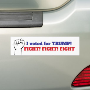 ADESIVO PARA CARRO LUTA DE TRUMP! LUTE! LUTE!