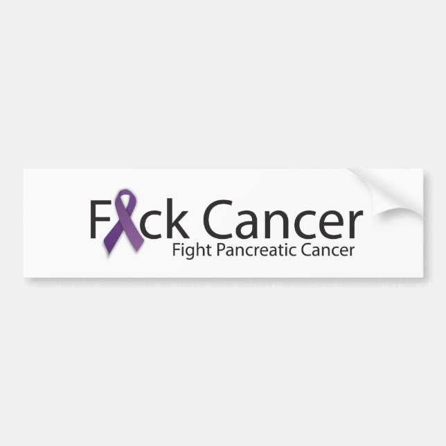 Adesivo Para Carro Luta-Pancreático-Cancer-Logotipo (Frente)