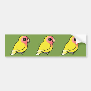 Adesivo Para Carro Lutino Pêssego-enfrentou o Lovebird