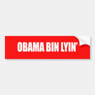 Adesivo Para Carro Lyin da caixa de Anti-Obama - de obama