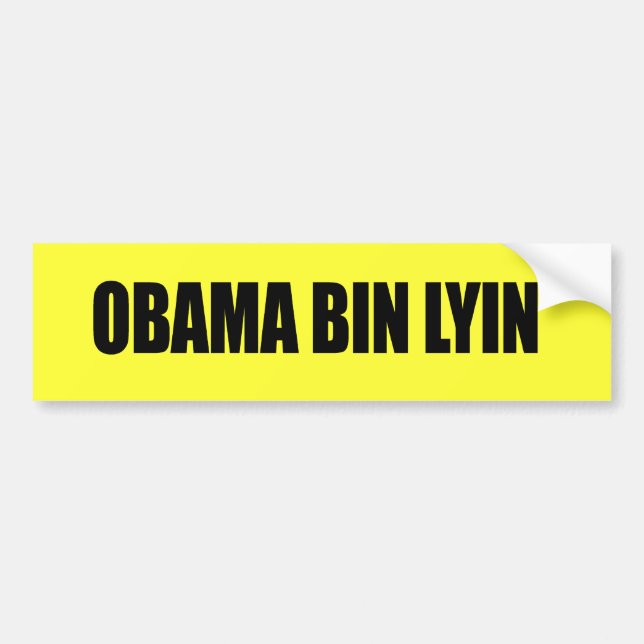 Adesivo Para Carro Lyin da caixa de Obama (Frente)