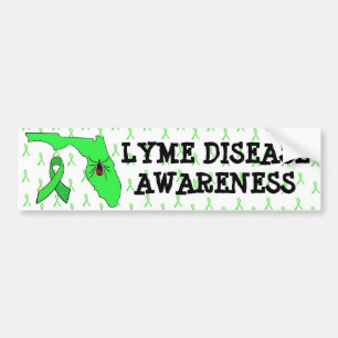 Adesivo Para Carro Lyme Disease in Florida Awarness Bumper Sticker
