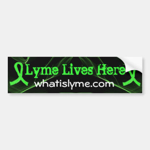 Adesivo Para Carro Lyme vive aqui autocolante no vidro traseiro da