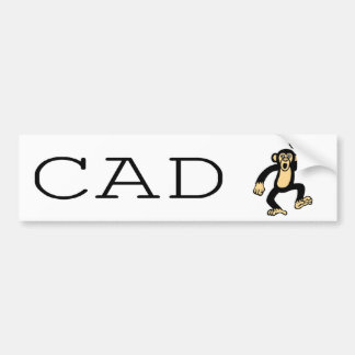 Adesivo Para Carro Macaco 1 do CAD
