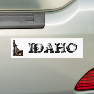ADESIVO PARA CARRO MADEIRA BURNT BALD EAGLE - IDAHO PATRIOT BLK