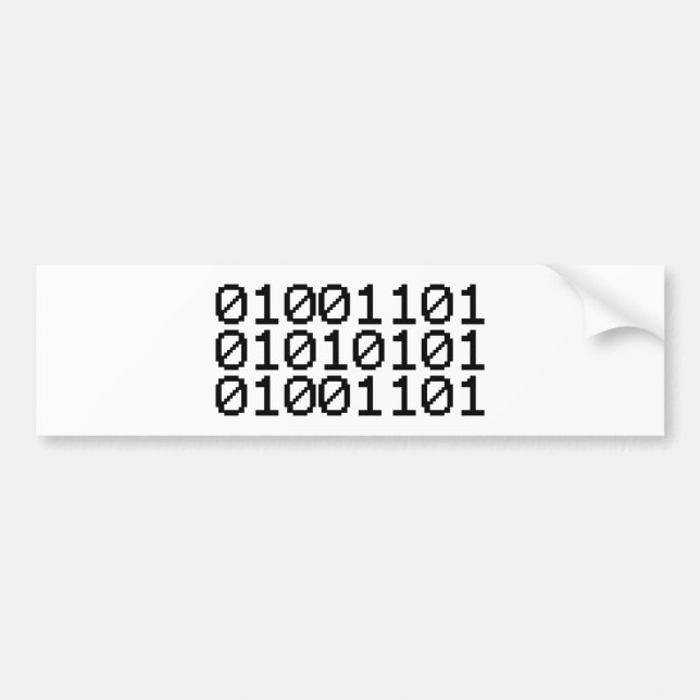 Adesivo Para Carro Mãe BINÁRIA (Frente)