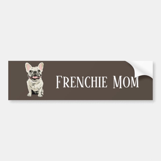 Adesivo Para Carro Mãe Frenchie (Frente)
