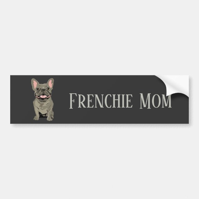 Adesivo Para Carro Mãe Frenchie (Frente)