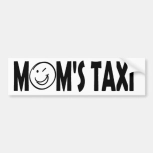 ADESIVO PARA CARRO MÃE TAXI BUMPER STICKER