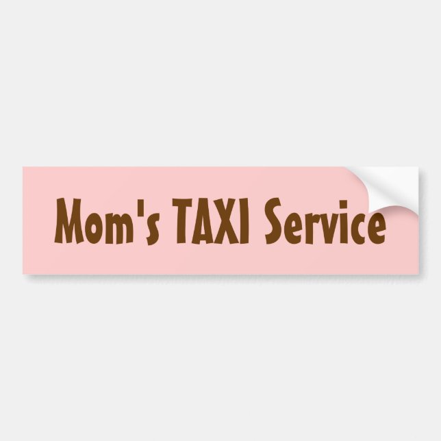 Adesivo Para Carro Mãe TXI Vinheta do para-choques de serviço (Frente)