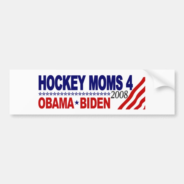 Adesivo Para Carro Mães do hóquei para Obama Biden (Frente)