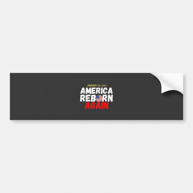 Adesivo Para Carro Maga American Reborn Novamente Inauguração Trump (Frente)