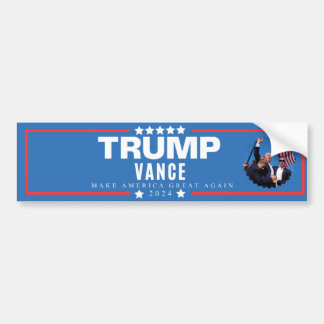 Adesivo Para Carro MAGA Vote em Trump Vance 2024