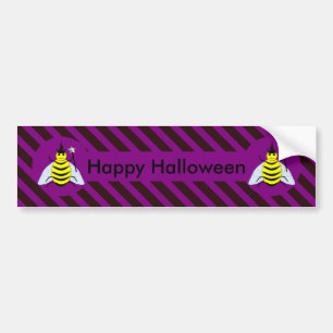 Adesivo Para Carro Mágica de Abelhas de Halloween Mágica, Roxa Roxa