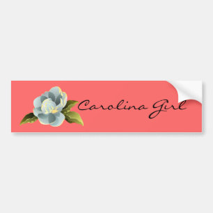 Adesivo Para Carro Magnólia da menina de Carolina