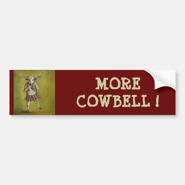 Adesivo Para Carro Mais Cowbell (Frente)