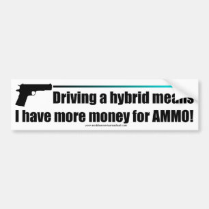 Adesivo Para Carro Mais dinheiro para a munição!
