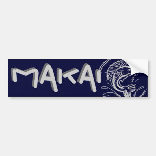 Adesivo Para Carro Makai para o bumpersticker de Havaí do oceano