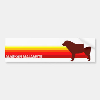 Adesivo Para Carro Malamute do Alasca com autocolante no vidro