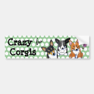 Adesivo Para Carro Maluco Para Pau De Corgis