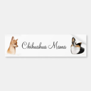 Adesivo Para Carro Mama autocolante no vidro traseiro da chihuahua