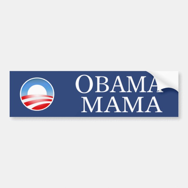 Adesivo Para Carro Mama autocolante no vidro traseiro de Obama (Frente)