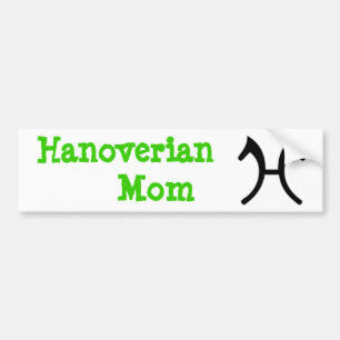 Adesivo Para Carro Mamã de Hanoverian - autocolante no vidro traseir