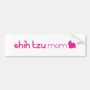 Adesivo Para Carro Mamã de Shih Tzu