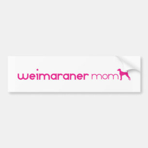 Adesivo Para Carro Mamã de Weimaraner