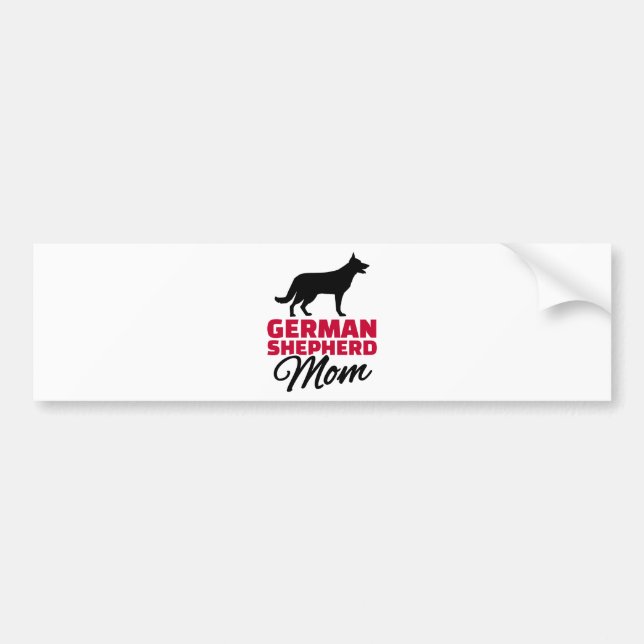 Adesivo Para Carro Mamã do german shepherd (Frente)