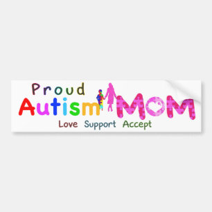 Adesivo Para Carro Mamã orgulhosa do autismo