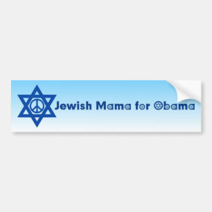Adesivo Para Carro Mamãe Judia Para Obama Bumper Sticker 4