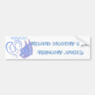 Adesivo Para Carro Mamães orgulhosas de um menino do anjo do Trisomy