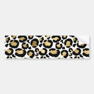 Adesivo Para Carro Manchas-leopardo monocromáticas Glam Selvagens Fas