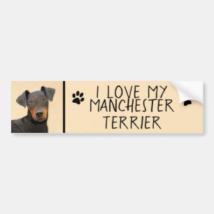 Adesivo Para Carro Manchester Terrier Pintura Original