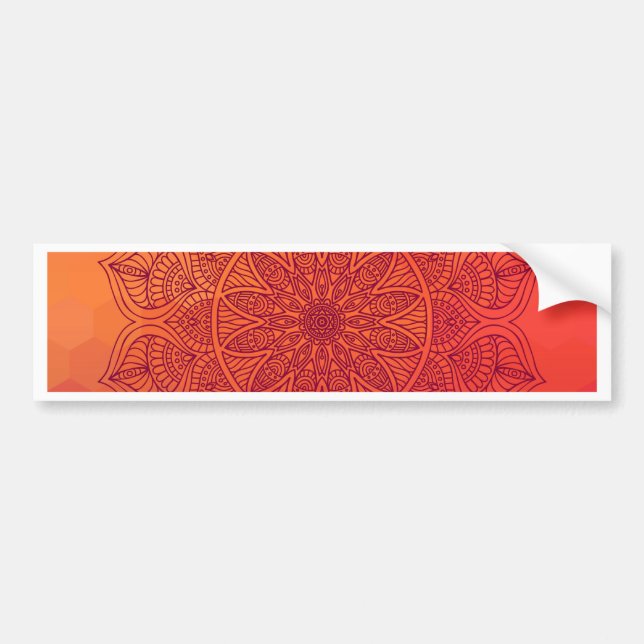 Adesivo Para Carro Mandala de Sun (Frente)