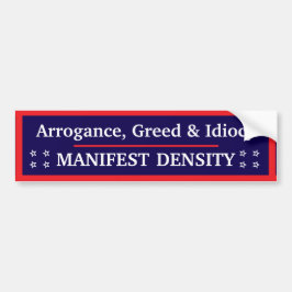 Adesivo Para Carro Manifest Density Bumper Sticker