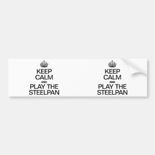 ADESIVO PARA CARRO MANTENHA A CALMA E JOGUE O STEELPAN