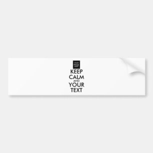 Adesivo Para Carro MANTENHA A CALMA E O TEXTO COMPLETAMENTE Personali