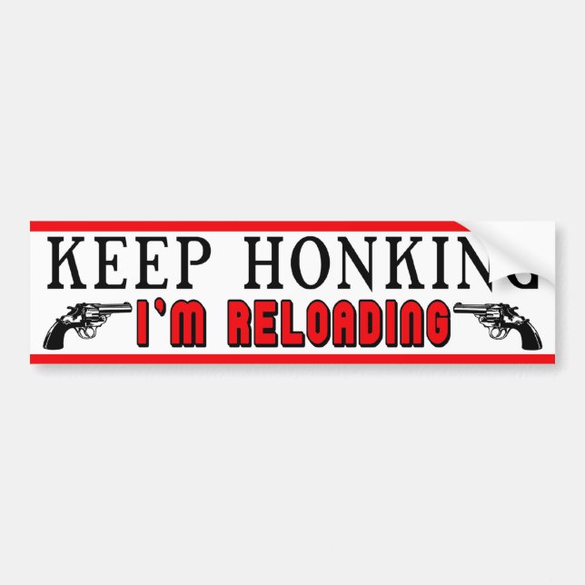 Adesivo Para Carro Mantenha Honking (Frente)