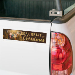 Adesivo Para Carro Mantenha o Cristo no Natal Gente da Natividade Rel