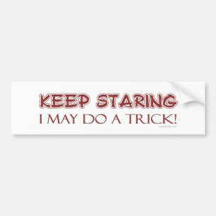 Adesivo Para Carro Mantenha olhar fixamente Bumpersticker