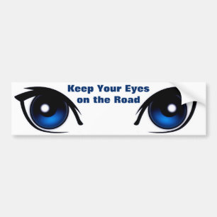 Adesivo Para Carro Mantenha seus olhos no autocolante no vidro